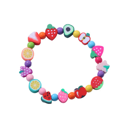 Cute Fruit Alloy Resin No Inlaid Women's Bracelets Earrings Necklace