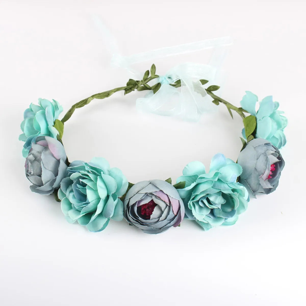 Europe And The United States Cross-Border New Headwear Bohemian Beach Rose Flower Headband Bride Bridesmaid Garland Hairband Wholesale