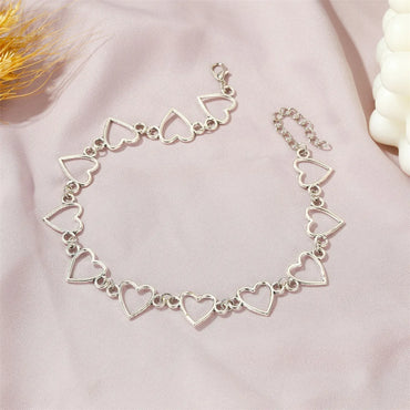 New Hollow Peach Heart Simple Love-shaped Ladies Versatile Collar Necklace