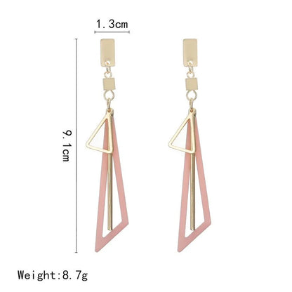 Geometric Plating Alloy No Inlaid Earrings