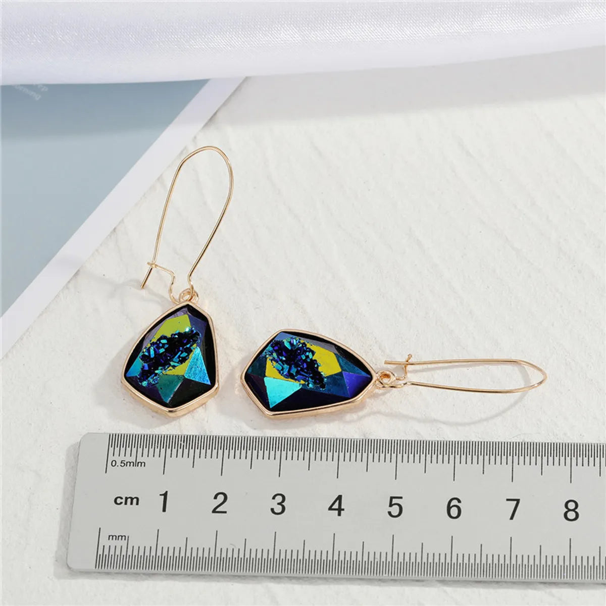 New Imitation Natural Stone Irregular Earrings