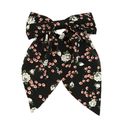 New Korean  Floral Bow Hairpin