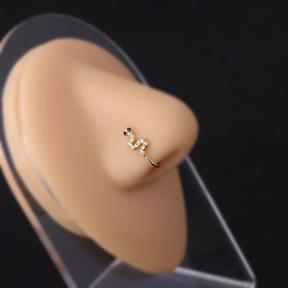 Fashion Geometric Metal Plating Nose Studs