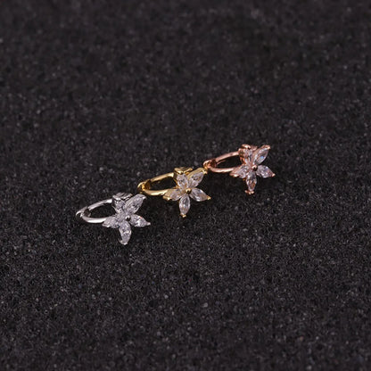 New Mini Cartilage Creative Flower Earrings