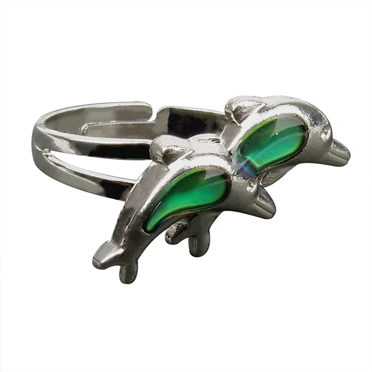 New Mood Creative Double Dolphin Ring