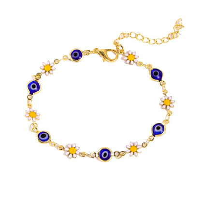 IG Style Korean Style Devil'S Eye Daisy Alloy Wholesale Bracelets