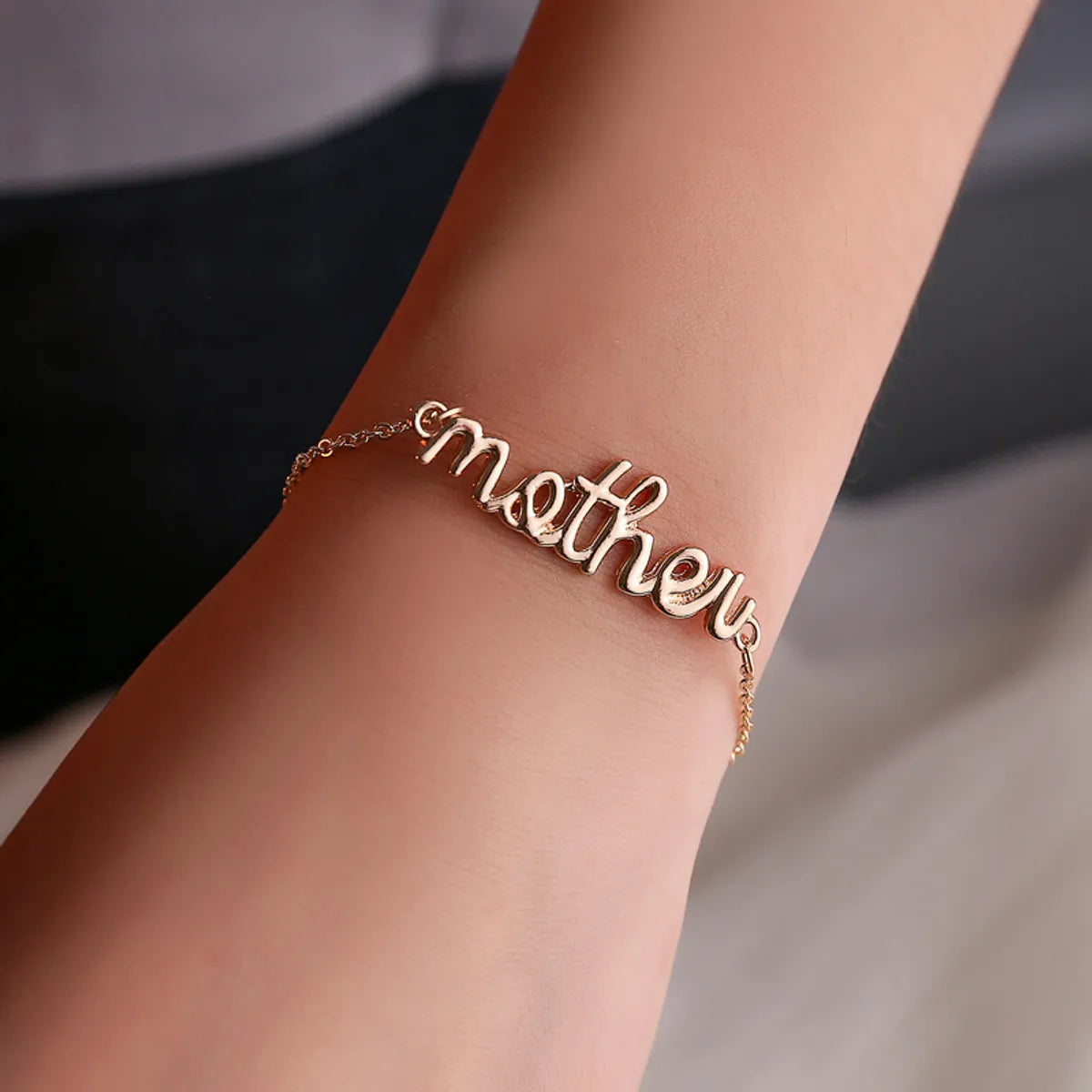 New Personality Letter Mother Daughter Parent-child Alloy Bracelet Wholesale