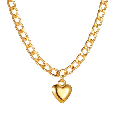 New Punk Stylelove Trend Peach Heart Pendant Necklace Wholesale Gooddiy