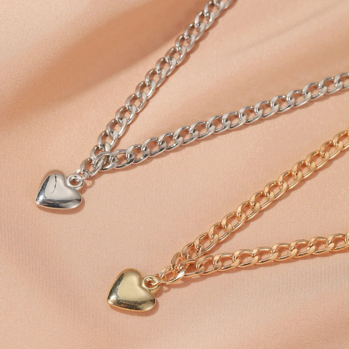 New Punk Stylelove Trend Peach Heart Pendant Necklace Wholesale Gooddiy