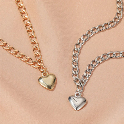 New Punk Stylelove Trend Peach Heart Pendant Necklace Wholesale Gooddiy