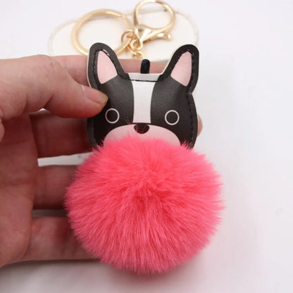 New Puppy Dog Key Chain Pendant Bag Purse Plush Pendant