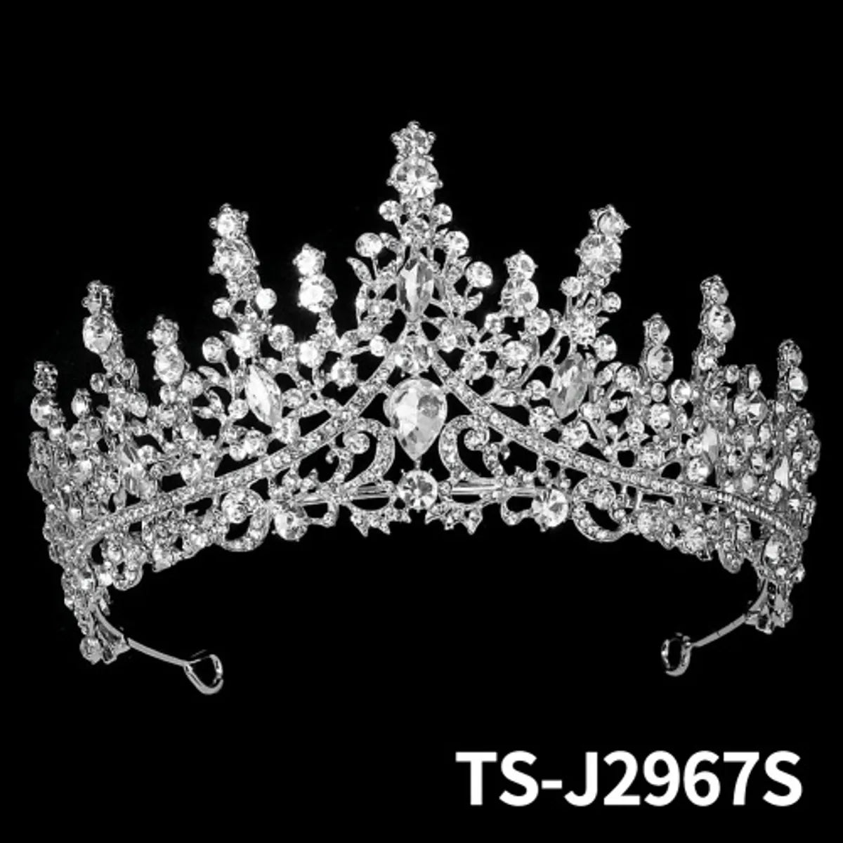 New Retro Luxury Full Diamond Alloy Crown Wedding Dress Wholesale Nihaojewelry