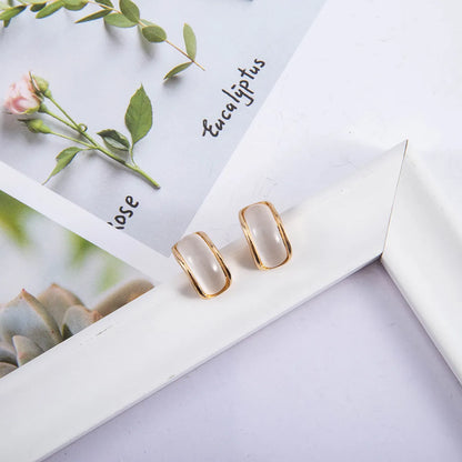 New S925 Silver Needle Geometric Fashion Korean Alloy Earrings