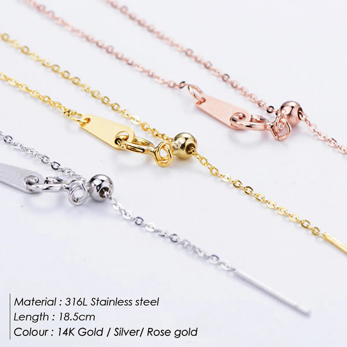 New Simple 316l Titanium Steel Gold Plated Chain Bracelet For Women Gooddiy