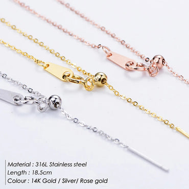 New Simple 316l Titanium Steel Gold Plated Chain Bracelet For Women Gooddiy