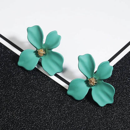 New Simple Sweet Flowers Stud Earrings Nhpf147196