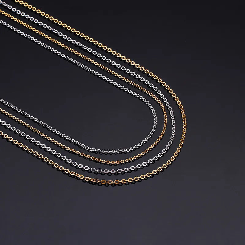 Titanium Steel 18K Gold Plated Fashion Geometric Necklace