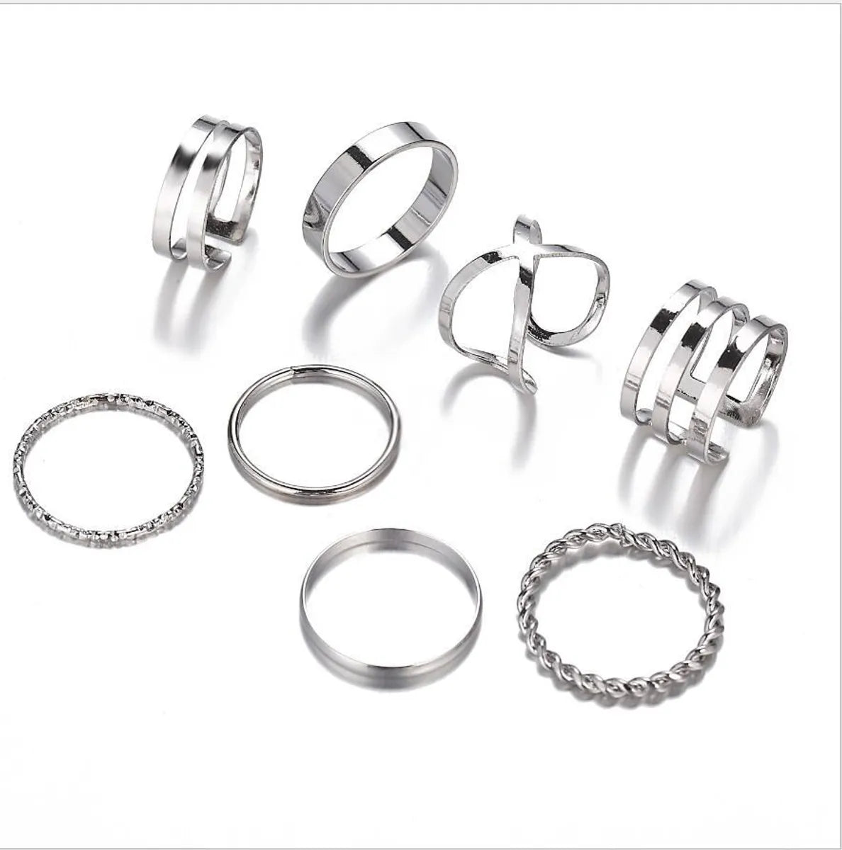 New Simple Twist Ring Set