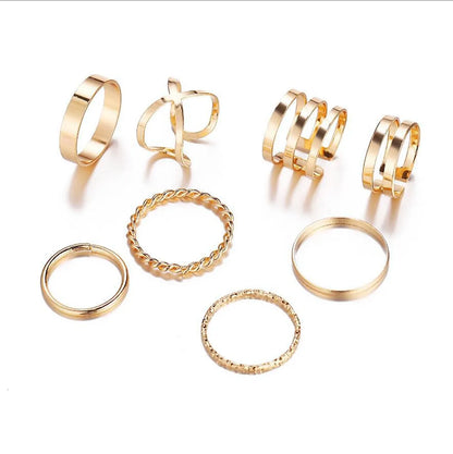 New Simple Twist Ring Set