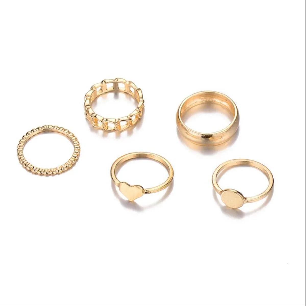 New Simple Twist Ring Set