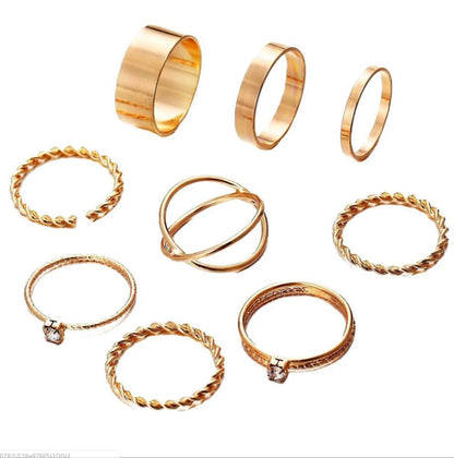 New Simple Twist Ring Set