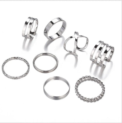 New Simple Twist Ring Set