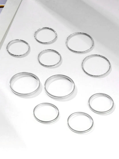 New Simple Twist Ring Set