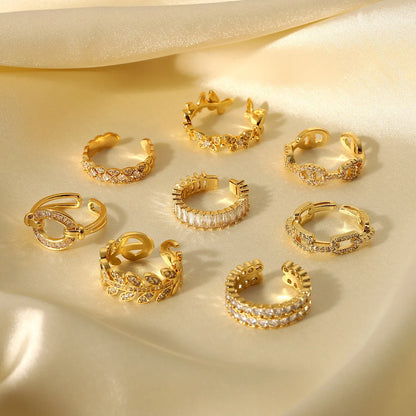 Fashion Copper Gold Plated Zircon In Bulk