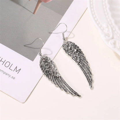 New Style Feather Earrings Retro Wings Earrings Fashion Angel Wings Trend Earrings Wholesale Gooddiy