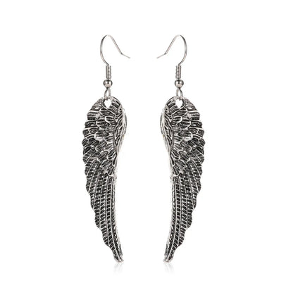 New Style Feather Earrings Retro Wings Earrings Fashion Angel Wings Trend Earrings Wholesale Gooddiy