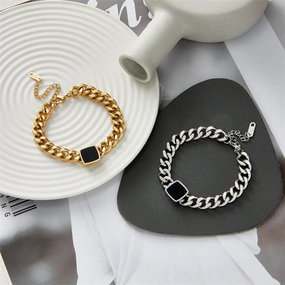 New Style Hip Hop Stainless Steel Thick Chain Bracelet