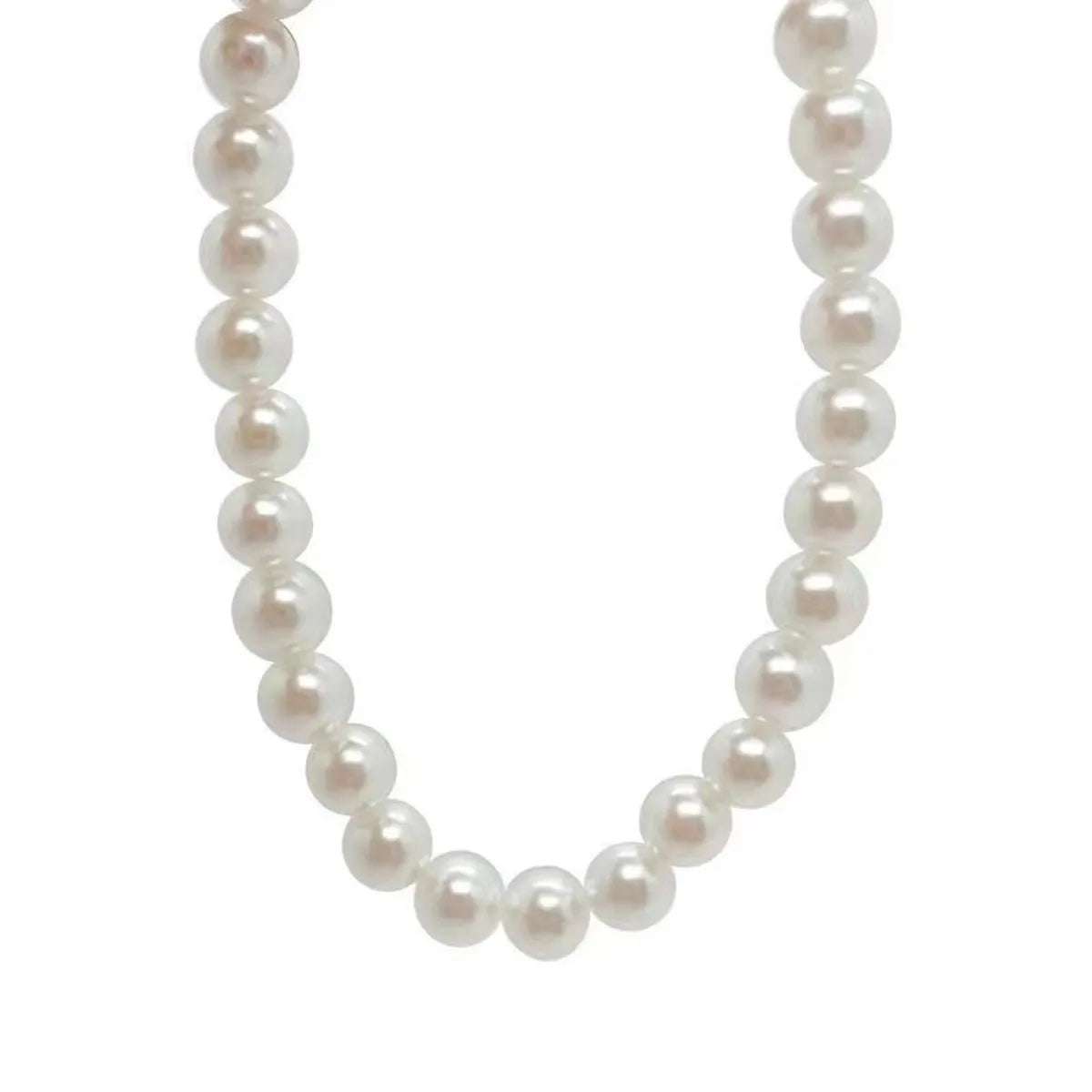 Simple Style Geometric 18K Gold Plated Artificial Pearls 304 Stainless Steel Titanium Steel Wholesale Necklace