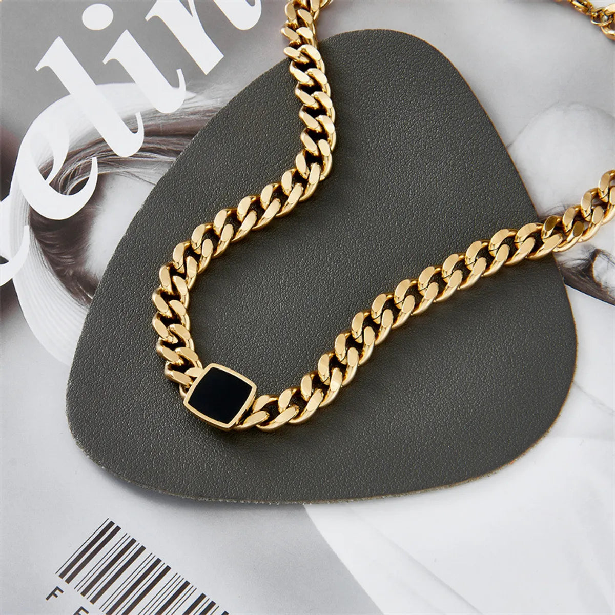 Fashion Geometric Stainless Steel Plating Necklace