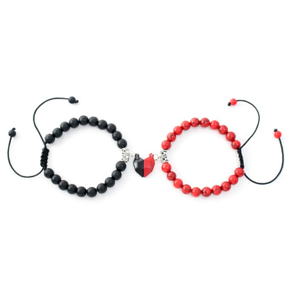 Simple Style Heart No Inlaid Couple Bracelets