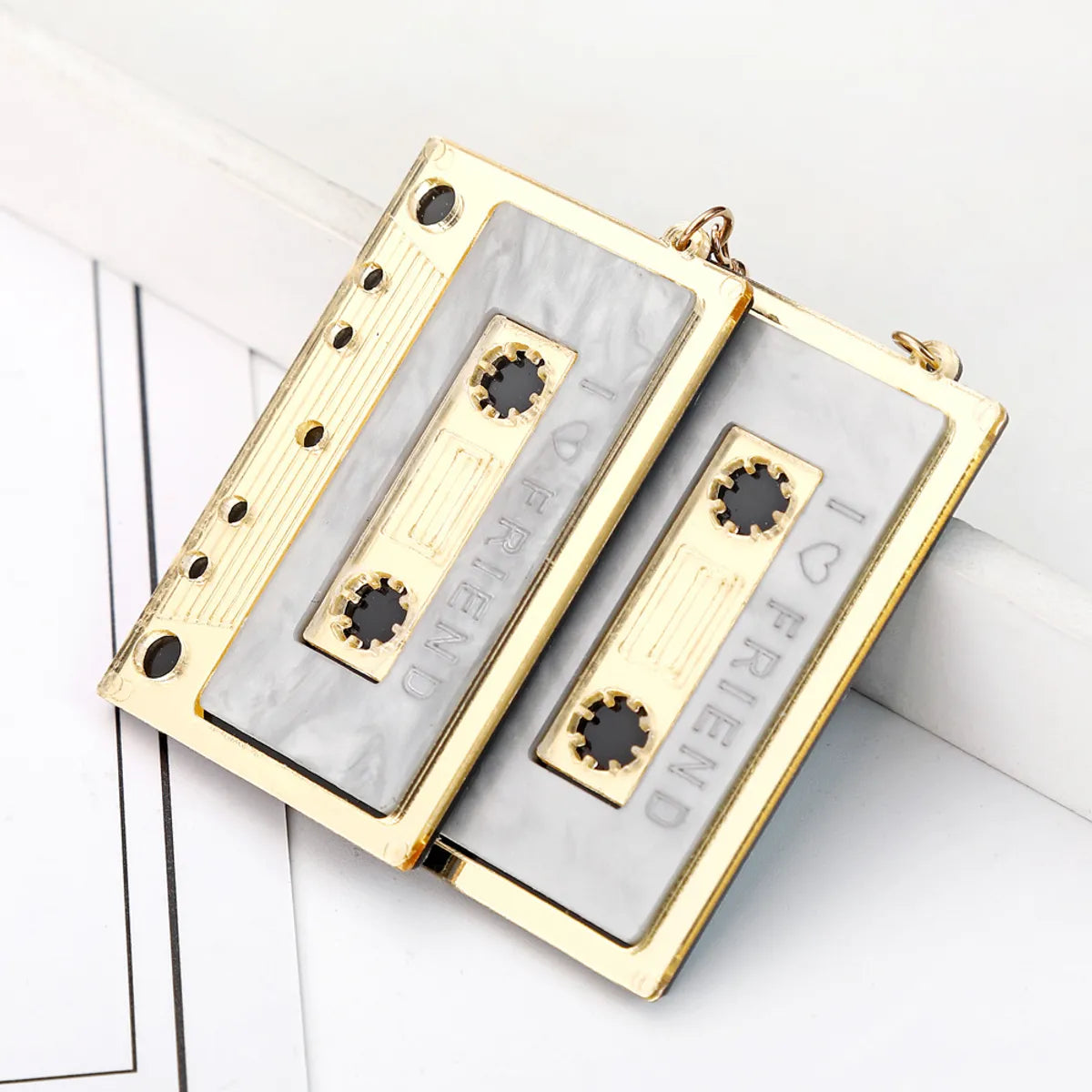 Fashion Tape Plating Alloy No Inlaid Earrings Ear Studs