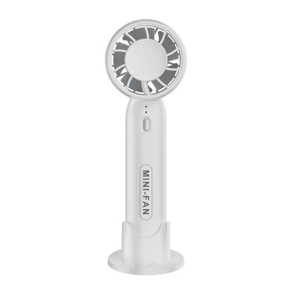 New Usb Charging Handheld Fan Mini Student Portable Desktop Stand Turbine Bladeless Little Fan Gift