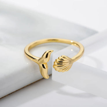 New Whale Tail Adjustable Ring