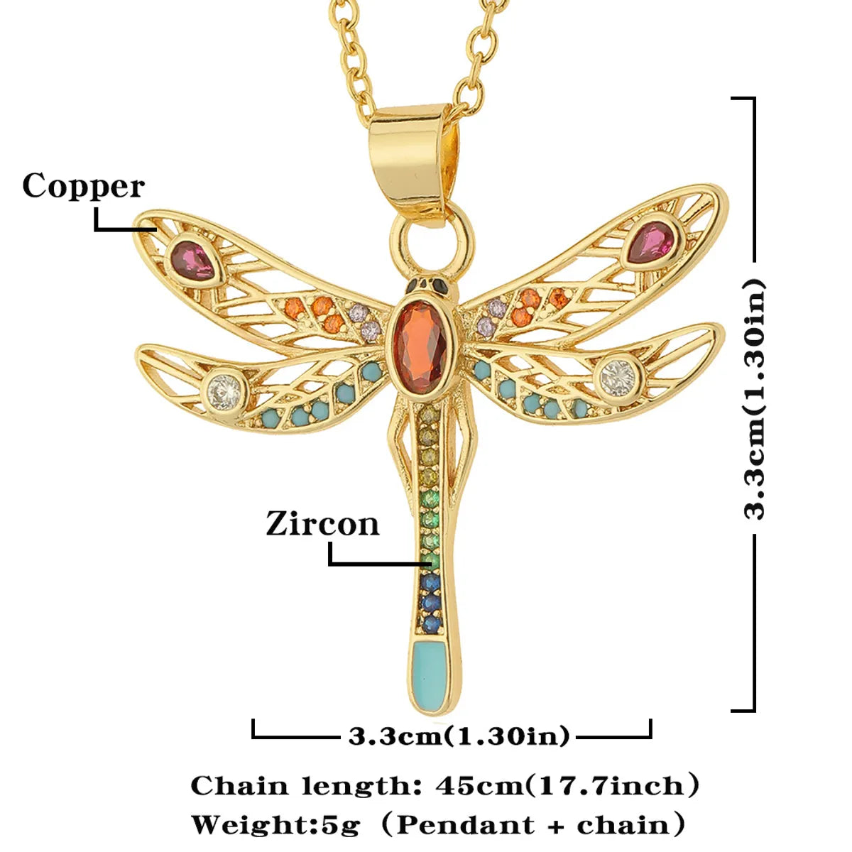 Ethnic Style Insect Copper Necklace In Bulk