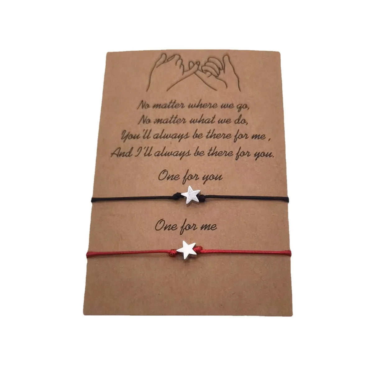 New Woven Bracelet European And American Independence Day Copper Star Card Bracelet