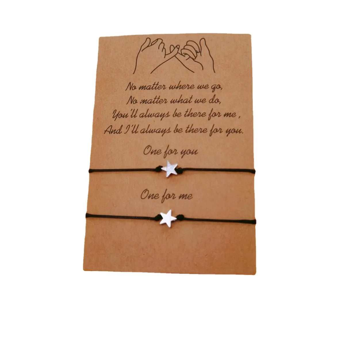 New Woven Bracelet European And American Independence Day Copper Star Card Bracelet