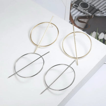 Fashion Geometric Plating Alloy No Inlaid Earrings