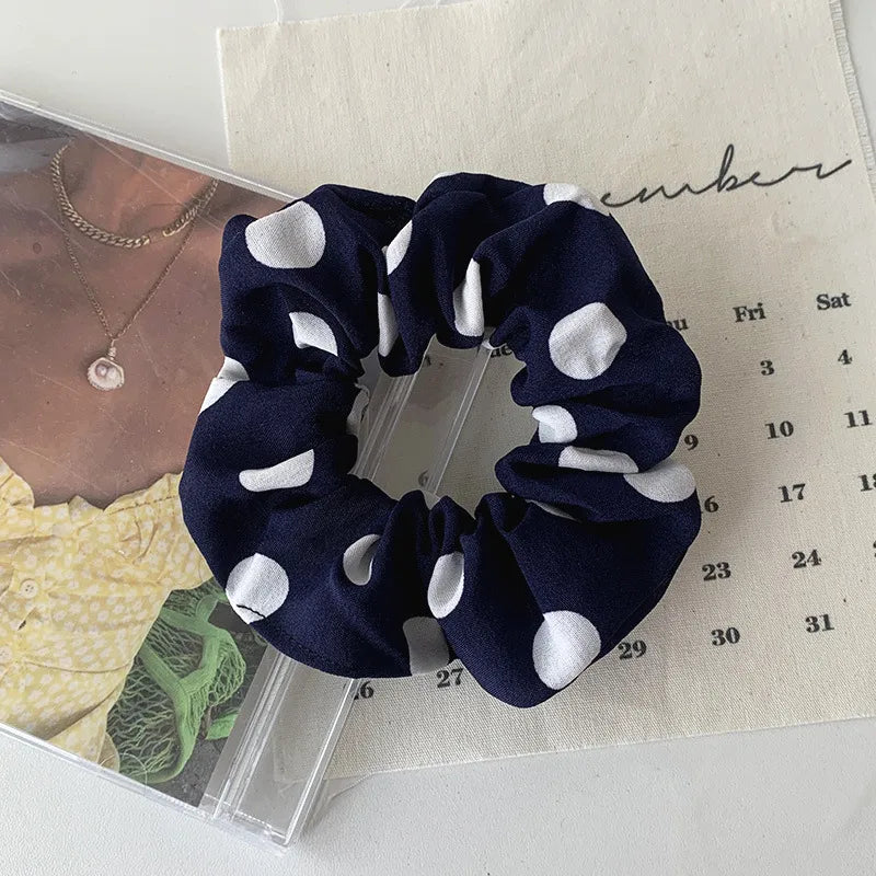 Nihaojewelry Korean Style Big Polka Dot Head Scrunchies Wholesale Jewelry