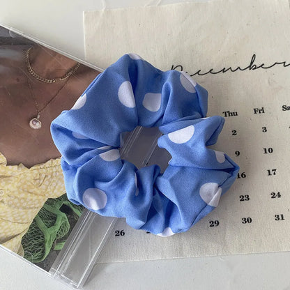 Nihaojewelry Korean Style Big Polka Dot Head Scrunchies Wholesale Jewelry