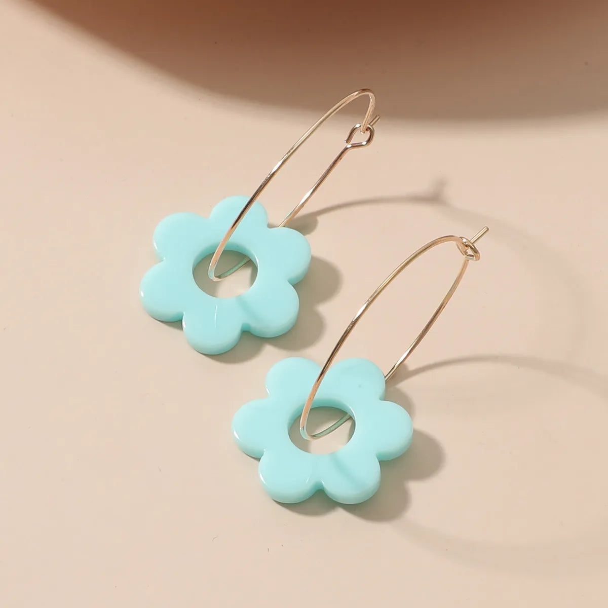 Gooddiy Korean Style Geometric Flower Acrylic Earrings Wholesale Jewelry