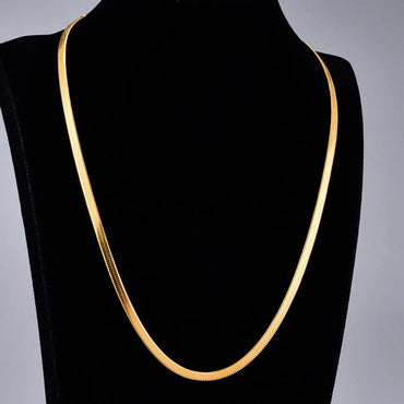 Gooddiy Simple Plain Chain Short Titanium Steel Necklace Wholesale Jewelry