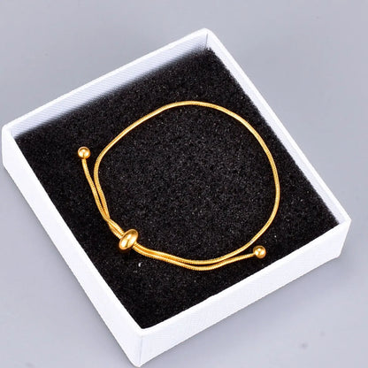 Gooddiy Simple Titanium Steel Drawstring Short Bracelet Wholesale Jewelry