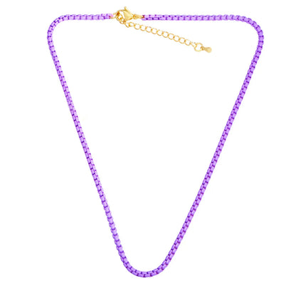 Gooddiy Wholesale Jewelry Bohemian Simple Candy Color Clavicle Chain