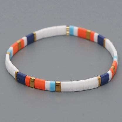 Nihaojewelry Wholesale Jewelry Fashion Woven Beaded Multi-Layered Colorful Bracelet