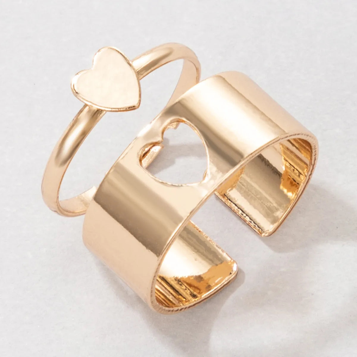 Simple Style Heart Alloy Couple