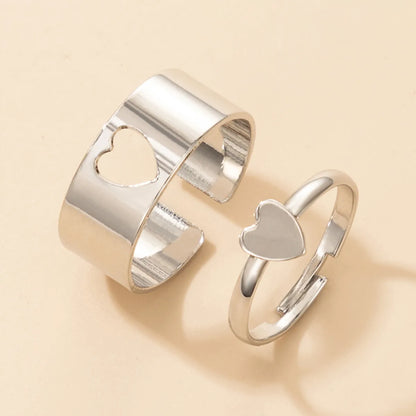 Simple Style Heart Alloy Couple